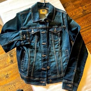 Like New Old Navy Denim Jacket, Dark Wash, Size Medium